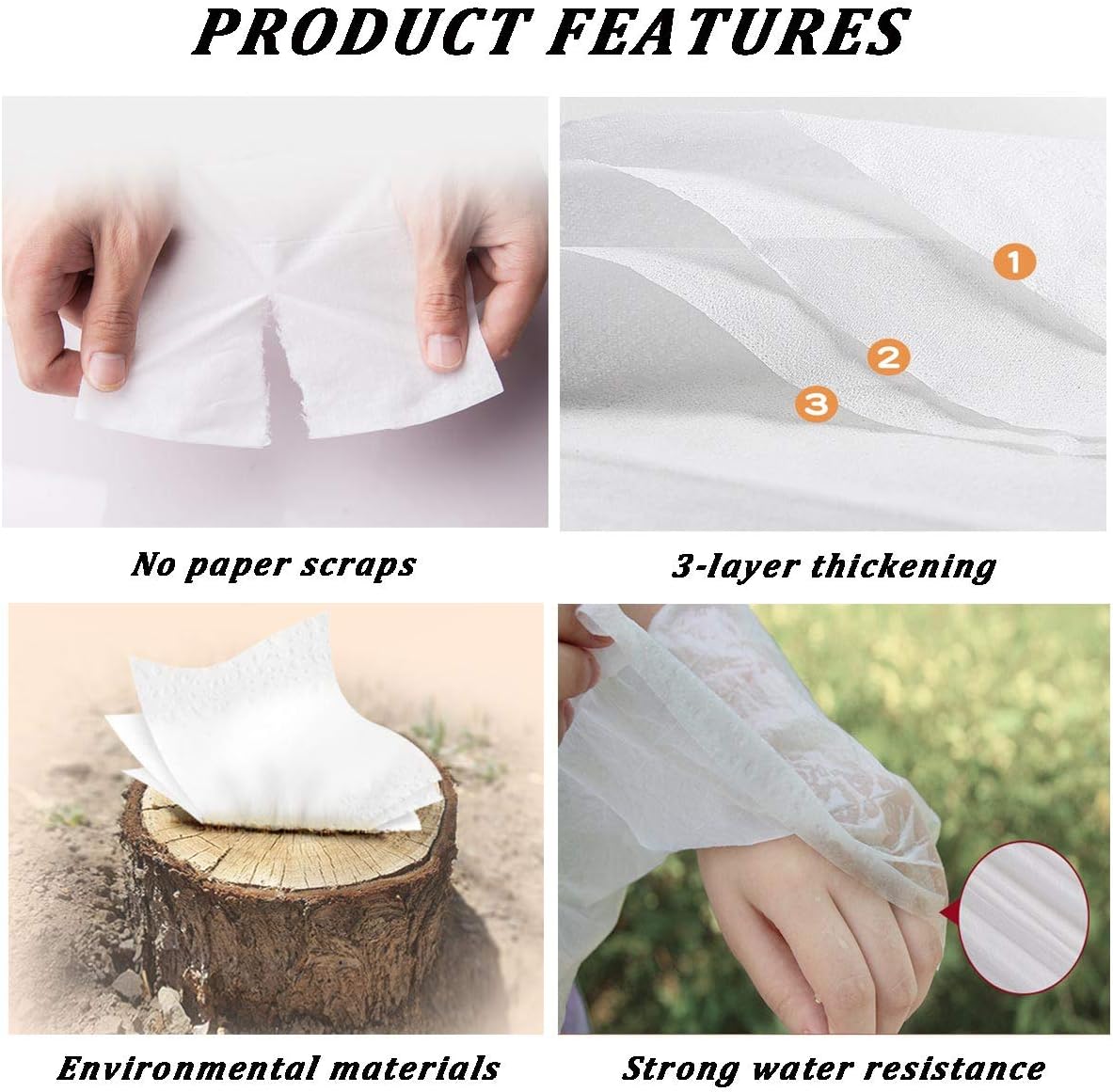 Carstuus Car Tissue Refill, Disposable Facial Tissues, Disposable Face Towel, Facial Tissues Travel