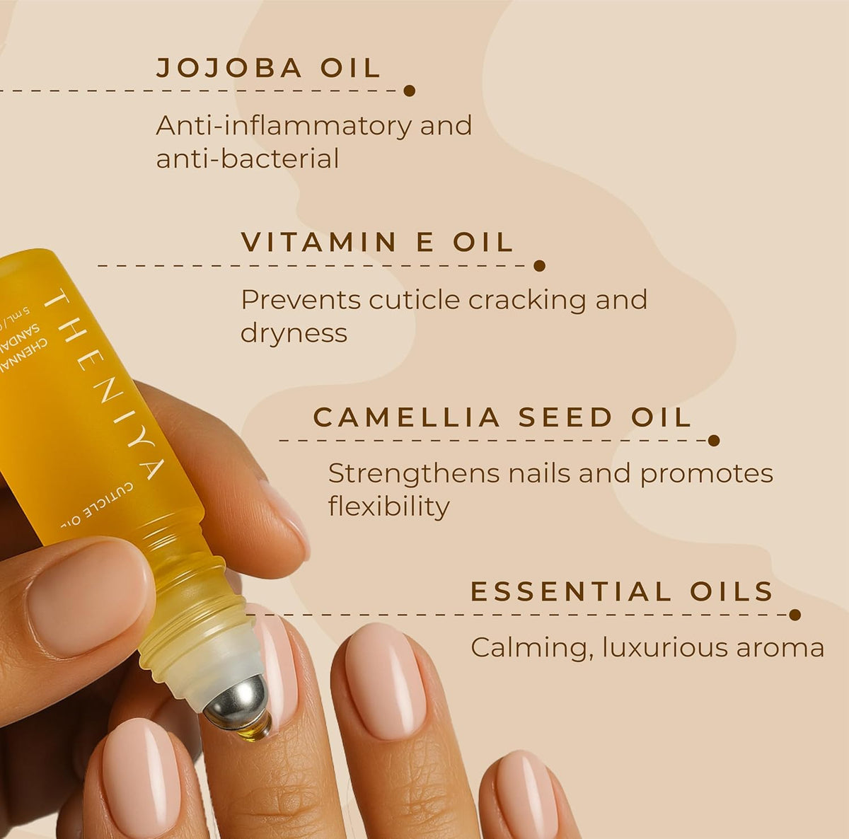 Cuticle Oil for Nail Strengthening and Growth – Hydrating, Vegan, Organic Formula with Jojoba &