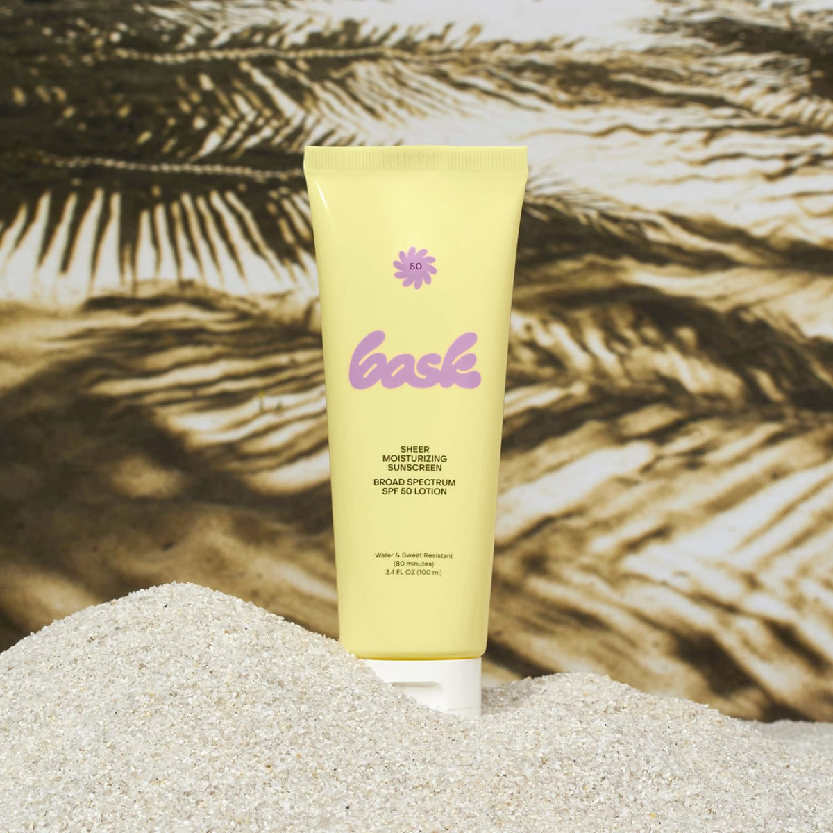 Bask Suncare SPF 50 Sheer Moisturizing Sunscreen Lotion - Broad Spectrum UVA/UVB Protection