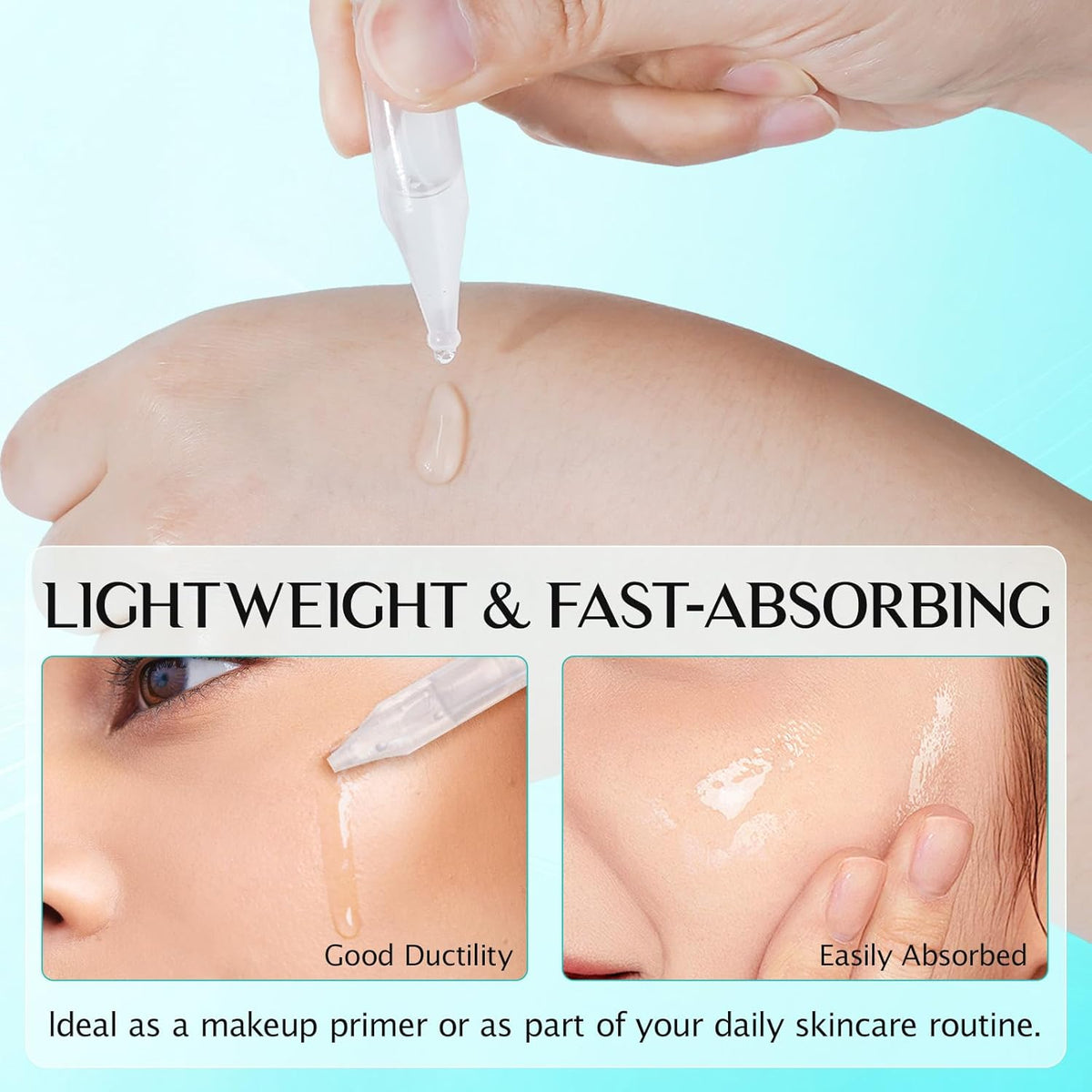3% Hyaluronic Acid Serum for Face,Ultra-Hydrating Hyaluronic Acid Serum Tube Smooth Skin Deep