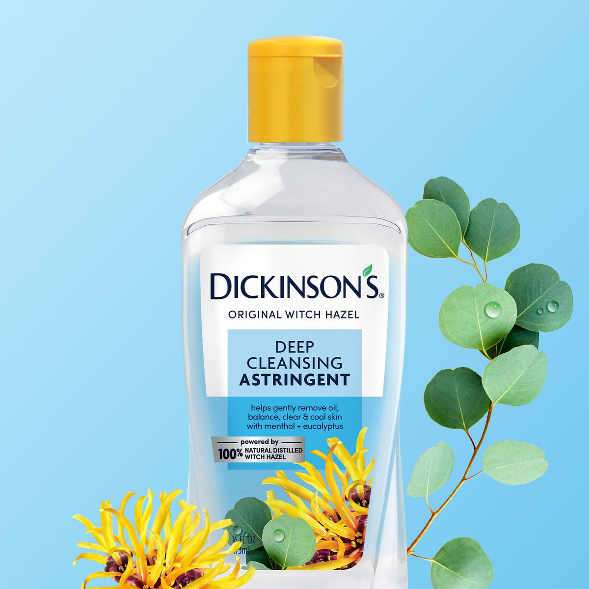 Dickinson's Original Witch Hazel Deep Cleansing Astringent | 100% Natural Distilled Witch Hazel |