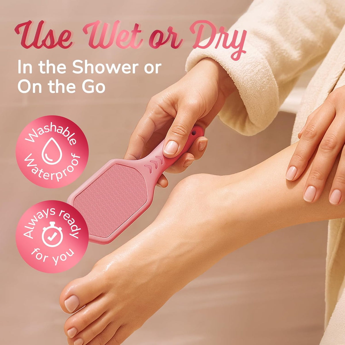Silicone Foot Callus Remover - Nano Glass Foot File for Dead Skin and Cracked Heels - Callus