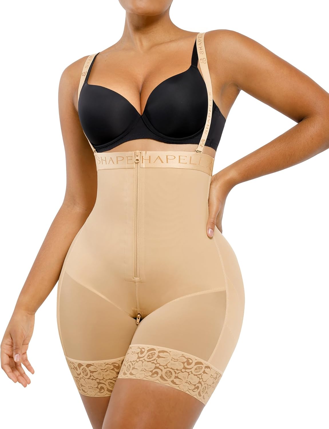 SHAPELLX Shapewear for Women Tummy Control Faja Body Shaper Butt Lifting Plus Size Shapewear