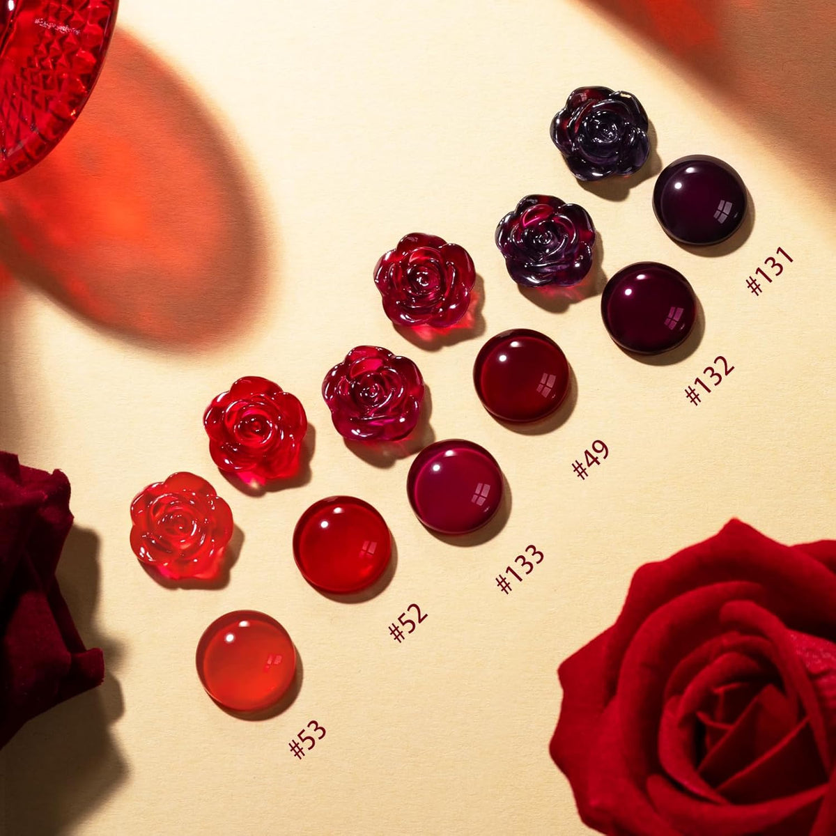 GELLEN Dark Red Nail Polish Set, Deep Burgundy Wine Cherry Blood Red 6 Colors, Fall Winter Quick