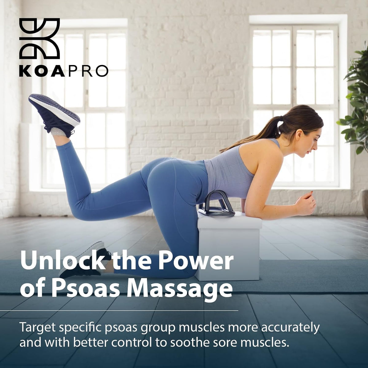 KOAPRO Psoas and Hip Hook Release Tool for Iliacus and Hip Flexor; Alleviate Pain and Tension