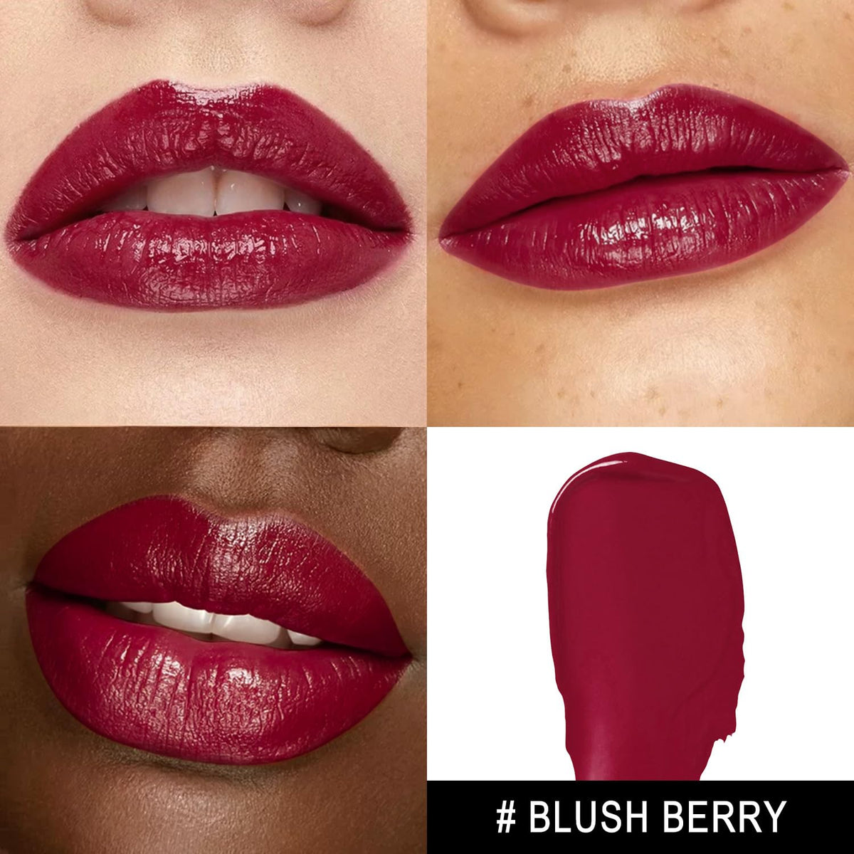 MAKI YIKA Moisture Dark Berry Lipstick for Women Hydrate Lip Gloss for Dry Cracked Lips Weightless
