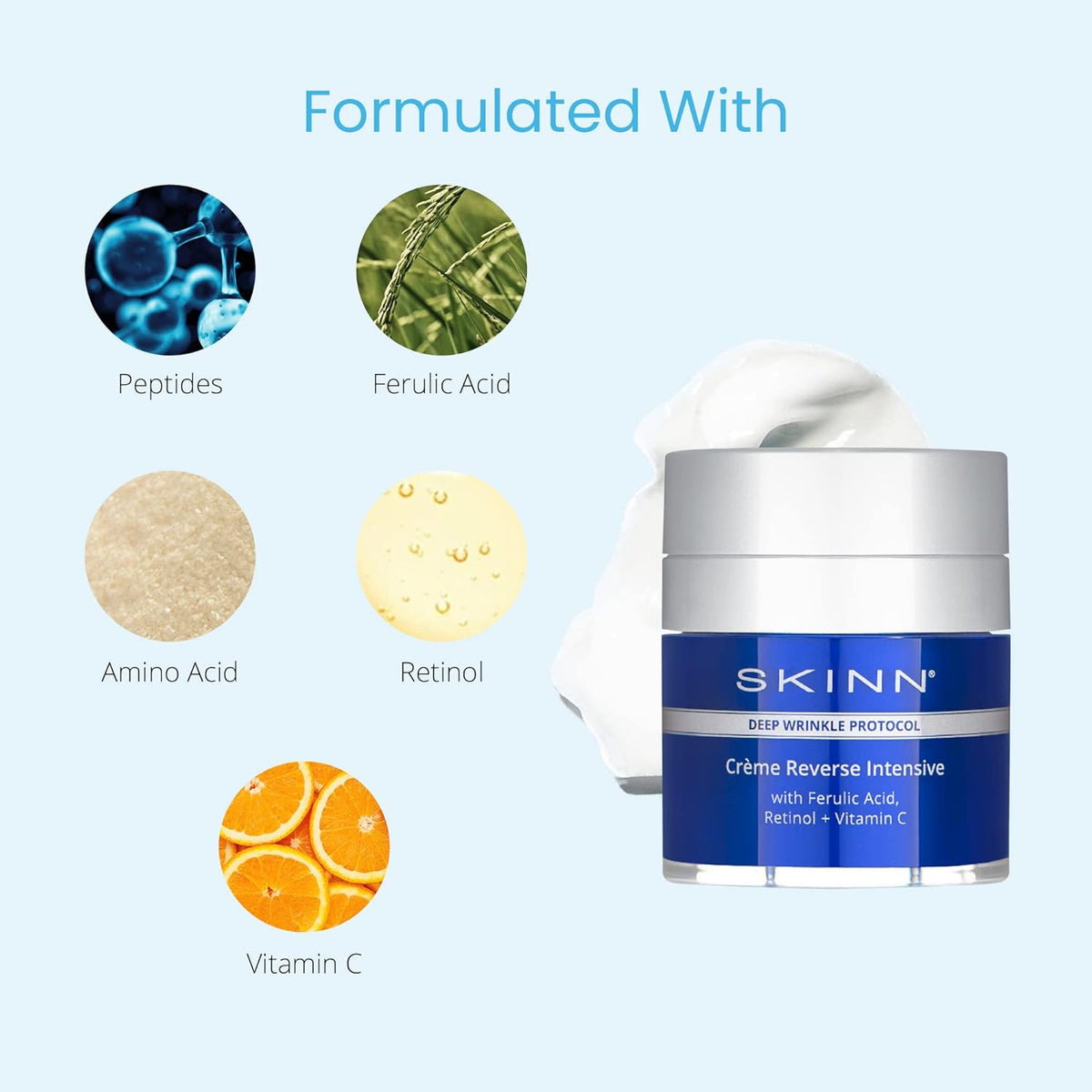 SKINN Crème Reverse with Ferulic Acid, Retinol and Vitamin C-Crème Reverse Intensive-Anti-Aging