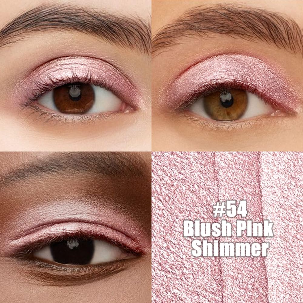 Kaely Cream Eye Shadow Sticks, Blush Pink Shimmer Eyeliner Pencil Eyeshadow Palette Makeup, Eye