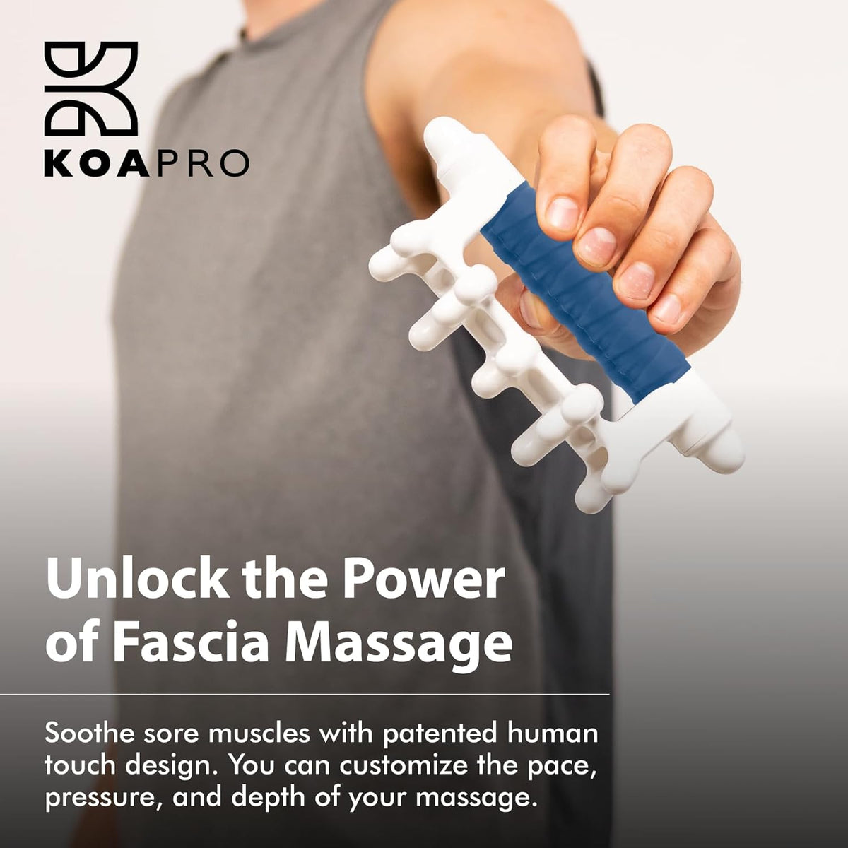 KOAPRO Fascia Massage Tool Blaster for Cellulite, Muscle Knots, Trigger Points - All-in-One Full