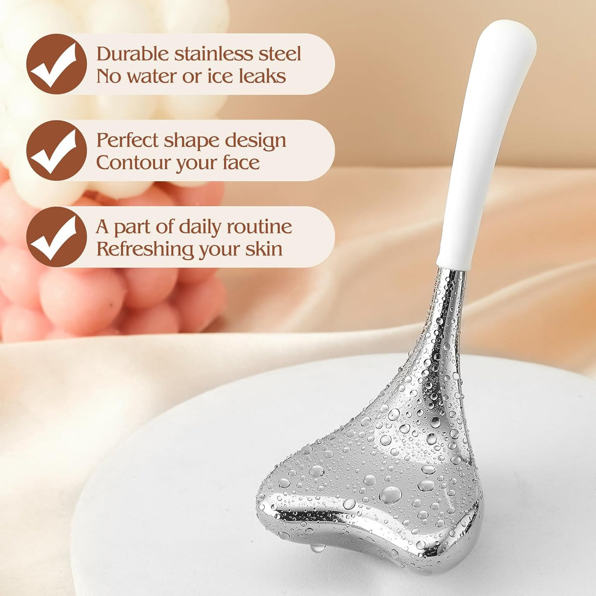 Cryo Sticks for Face - Gua Sha and Massage 2-in-1, Ice Globes-Facial Skin Care Tools for Women