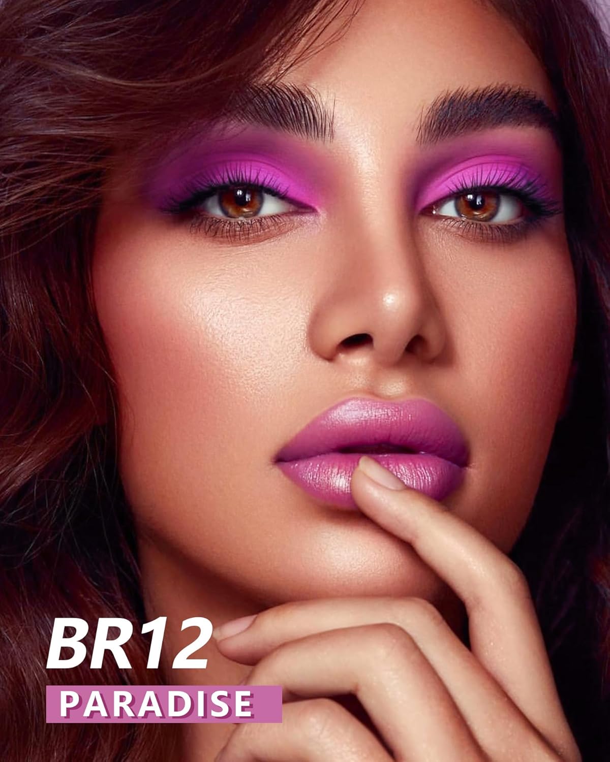 MAKI YIKA Pink Lipstick for Women Metallic Lipsticks Glitter Long Lasting Lipstick No Smudge No