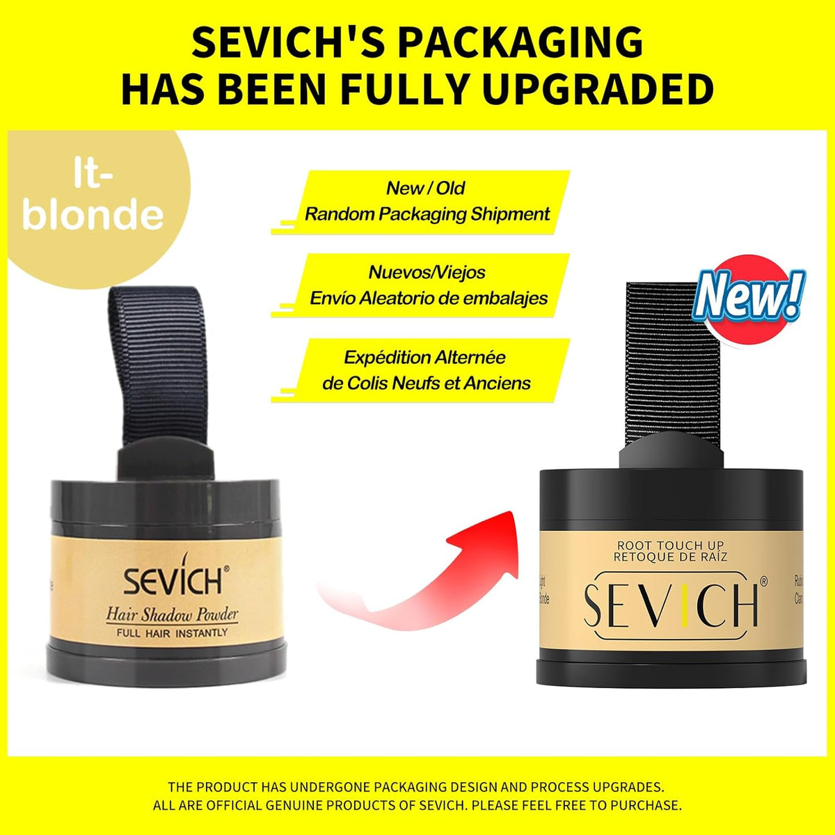 Sevich Hairline Powder, Instantly Conceals Hair Loss, Hair Shadow Toppers for Women & Men, Root