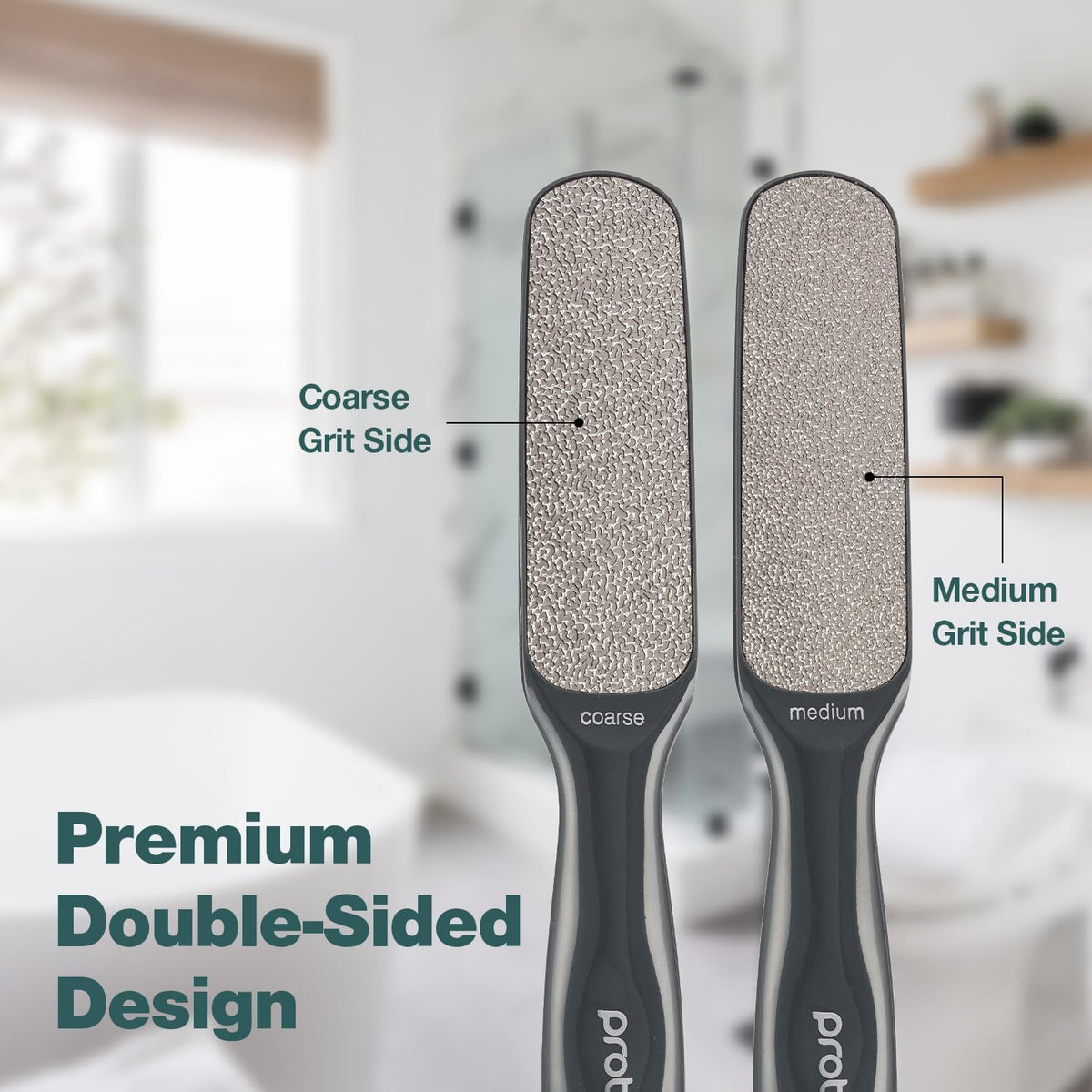 Probelle Double Sided Multidirectional Nickel Foot File Callus Remover - Immediately Reduces