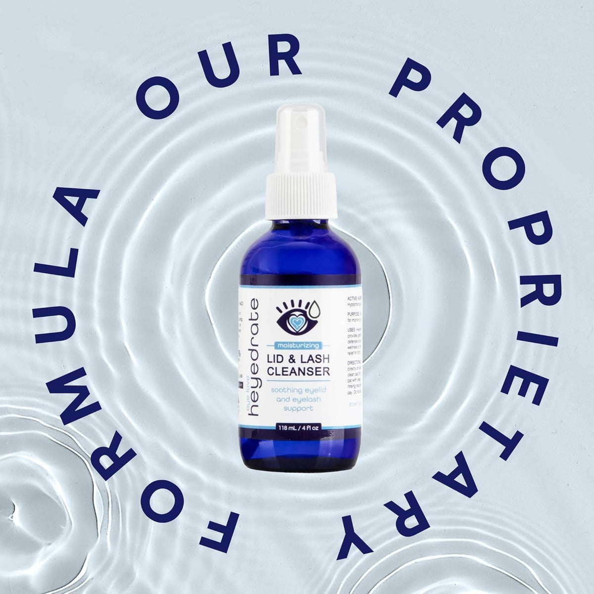 Heyedrate Lid & Lash Cleanser for Stye, Blepharitis, Dry Eyes, Meibomian Gland Dysfunction