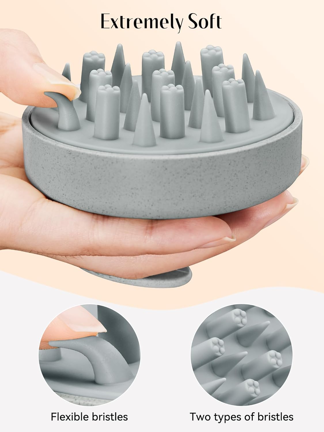 HEETA Hair Scalp Massager for Hair Growth, Shampoo Brush, Scalp Scrubber Exfoliator with Soft