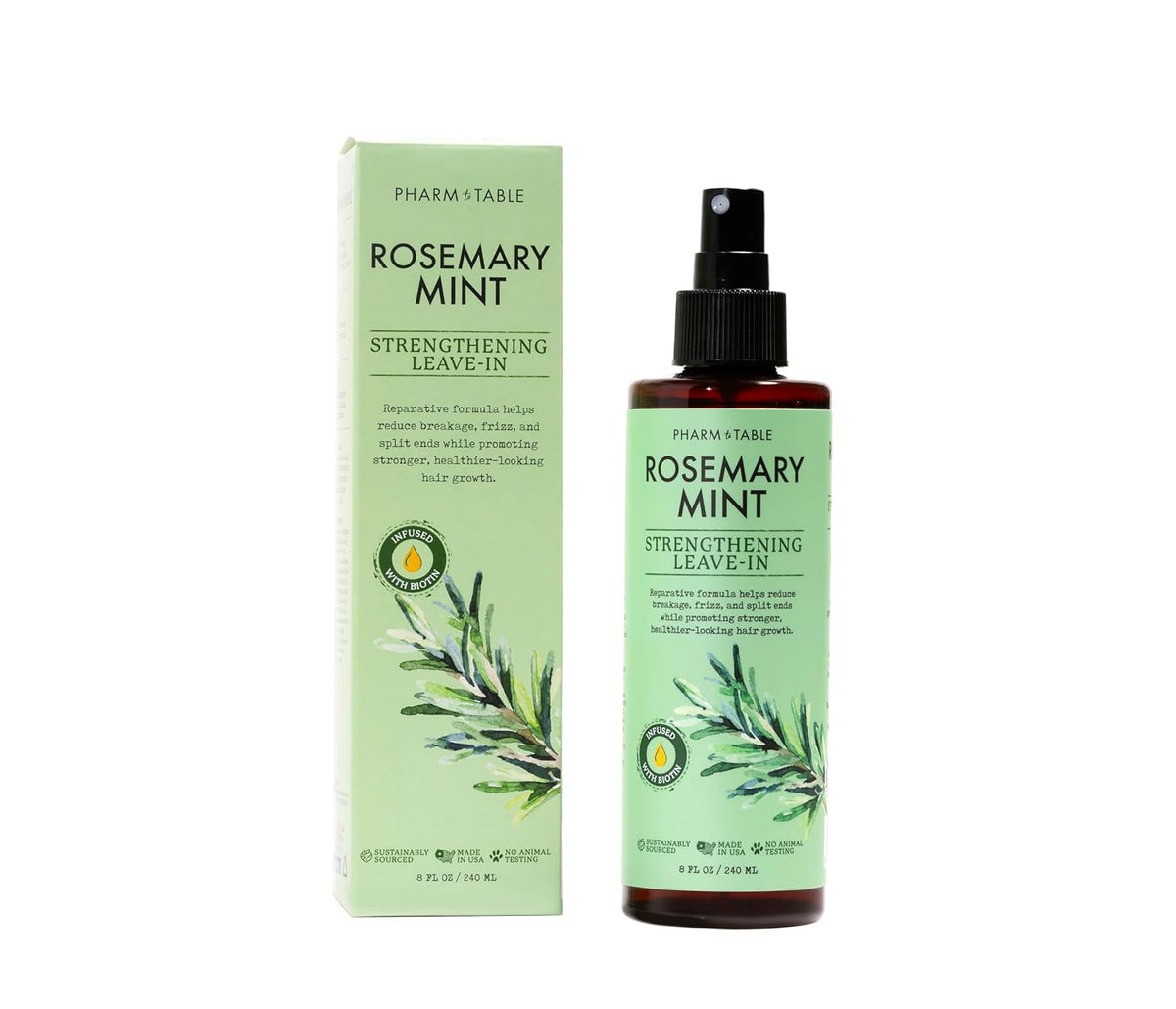 Leave In Conditioner Spray - Rosemary & Mint Scalp Treatment - Anti-Dandruff and Dry & Itchy Scalp
