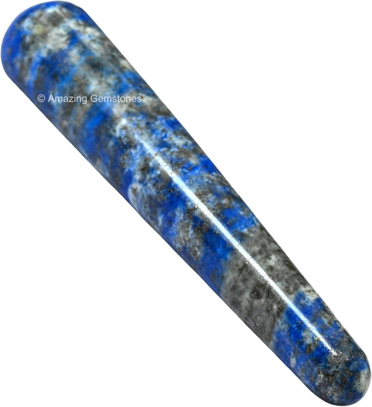 Amazing Gemstone Lapis Lazuli Crystal Wand Massage Stick - Pelvic Wand Gua Sha for Adults