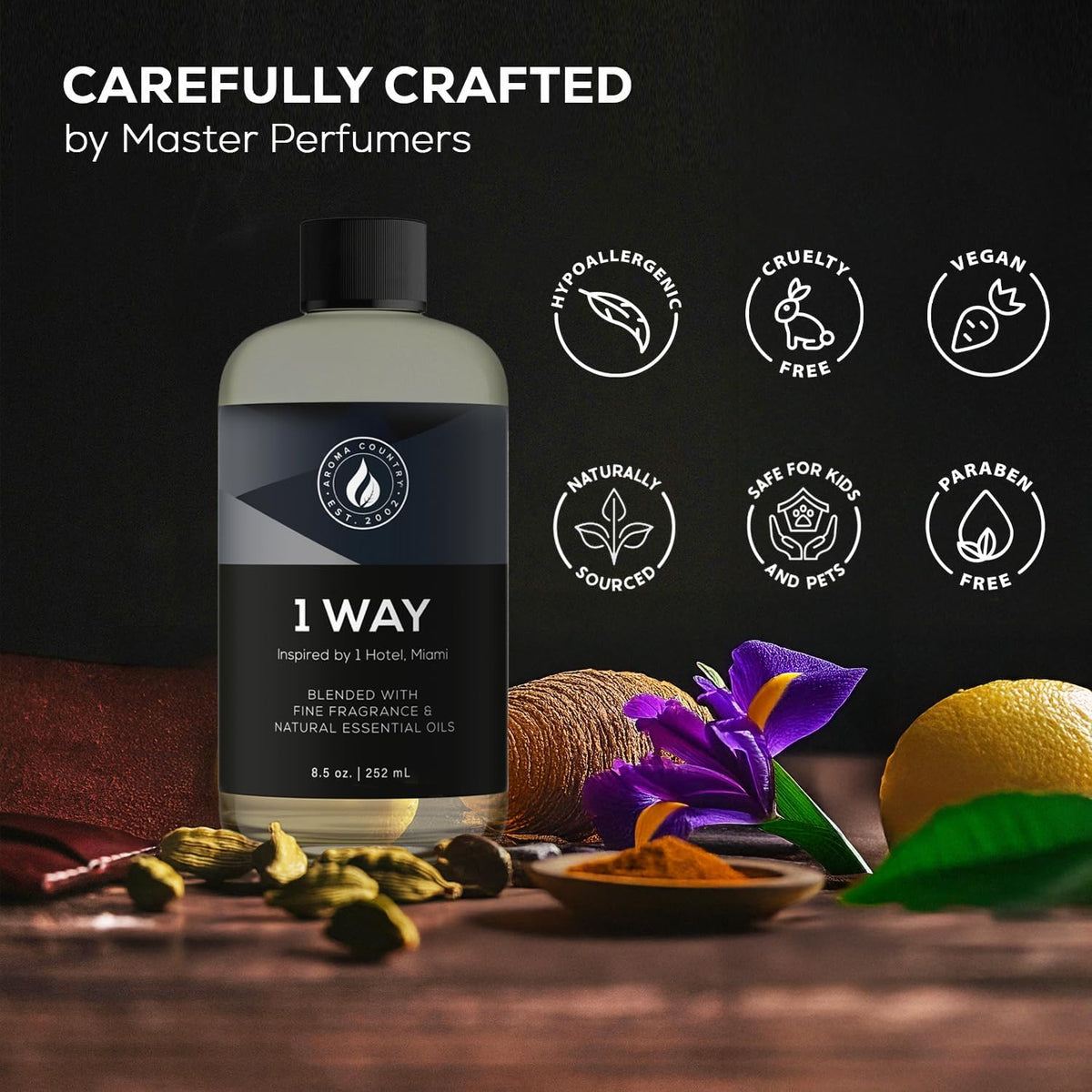 Aroma Country 1 Way Diffuser Oil - Luxury Hotel Santal Fragrance Oil for Diffuser Refill