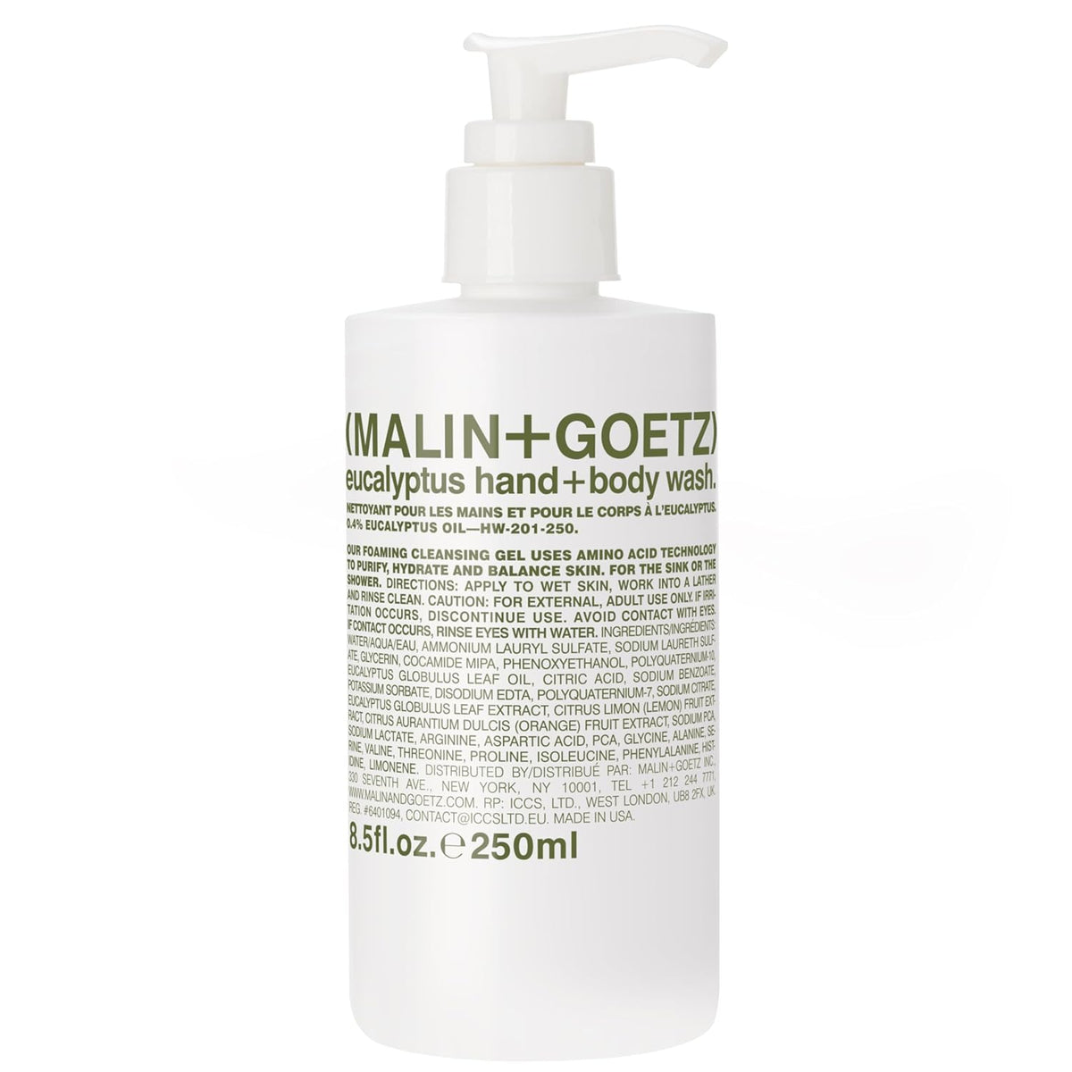 MALIN+GOETZ Eucalyptus Hand + Body Wash – natural hydrating soap,cleansing and purifying for all