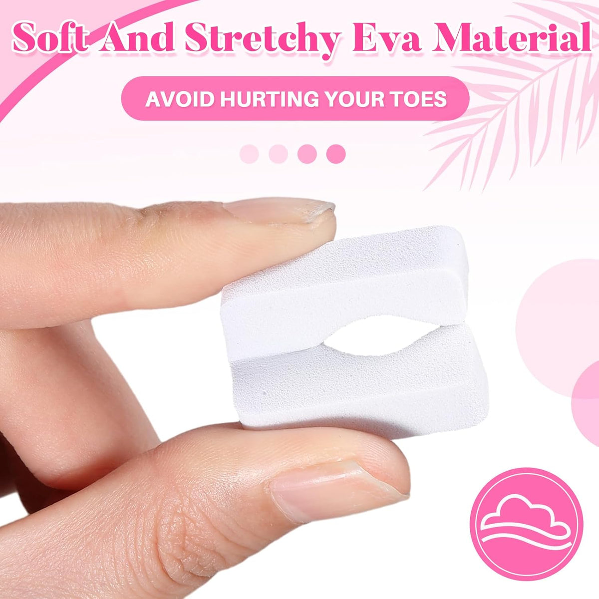 Mumufy 1000 Pcs Individual Pedicure Toe Separators Soft Foam Toe Spacers Comfortable Finger Toe