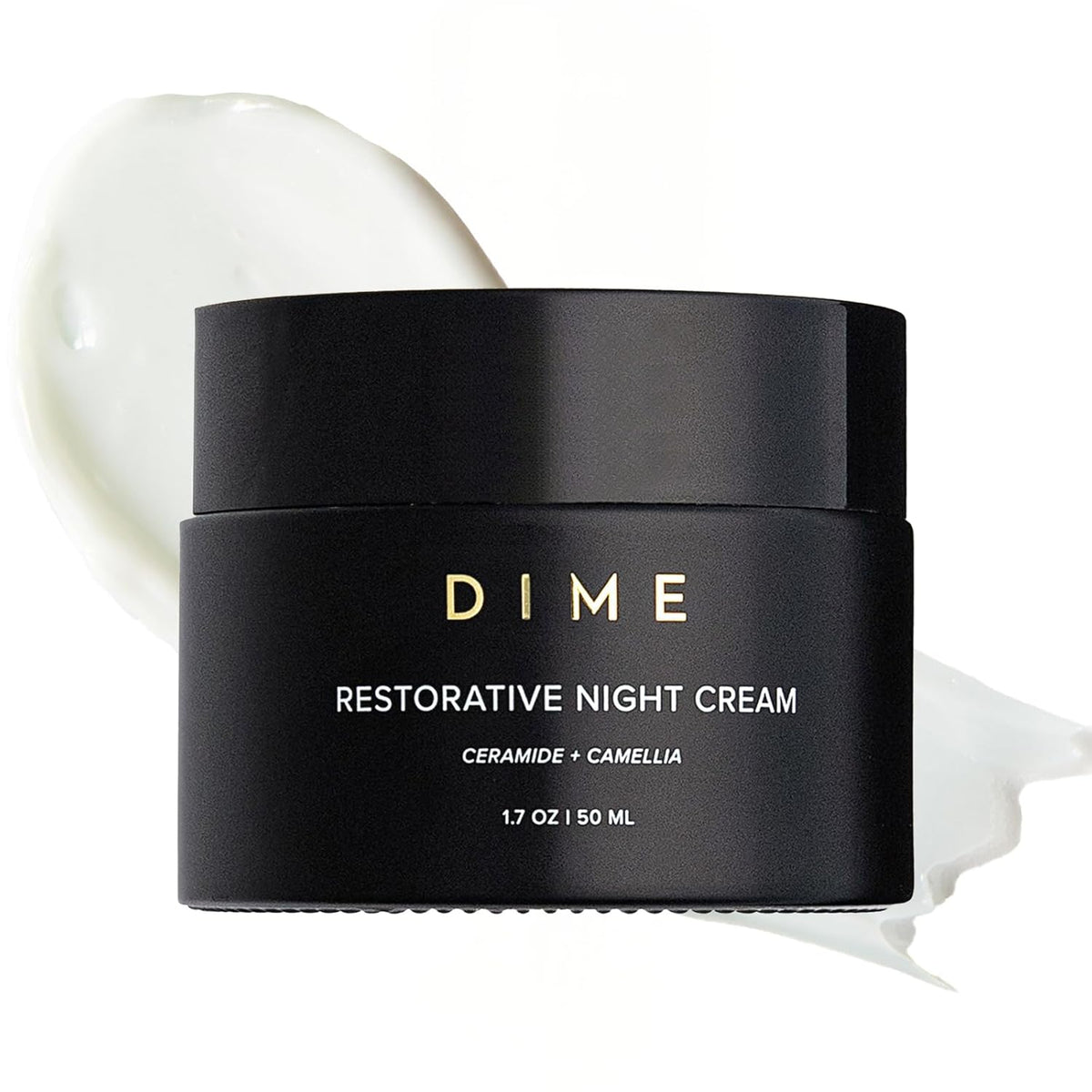 Dime Beauty Restorative Night Cream, Facial Moisturizer with Ceramides and Sea Buckthorn, 1.7 oz /