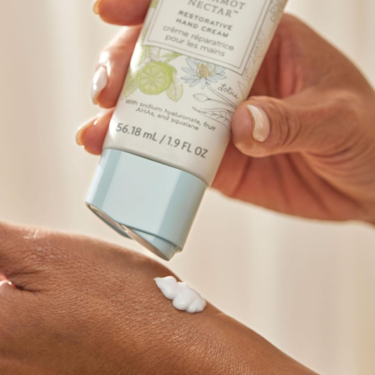 Thymes Restorative Hand Cream for Women & Men - Moisturizing Hand Cream Travel Size - Notes of