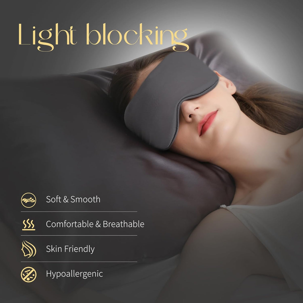 ZIMASILK Adjustable 100% 22 Momme Mulberry Silk Sleep Mask for Sleeping, Filled with Premium