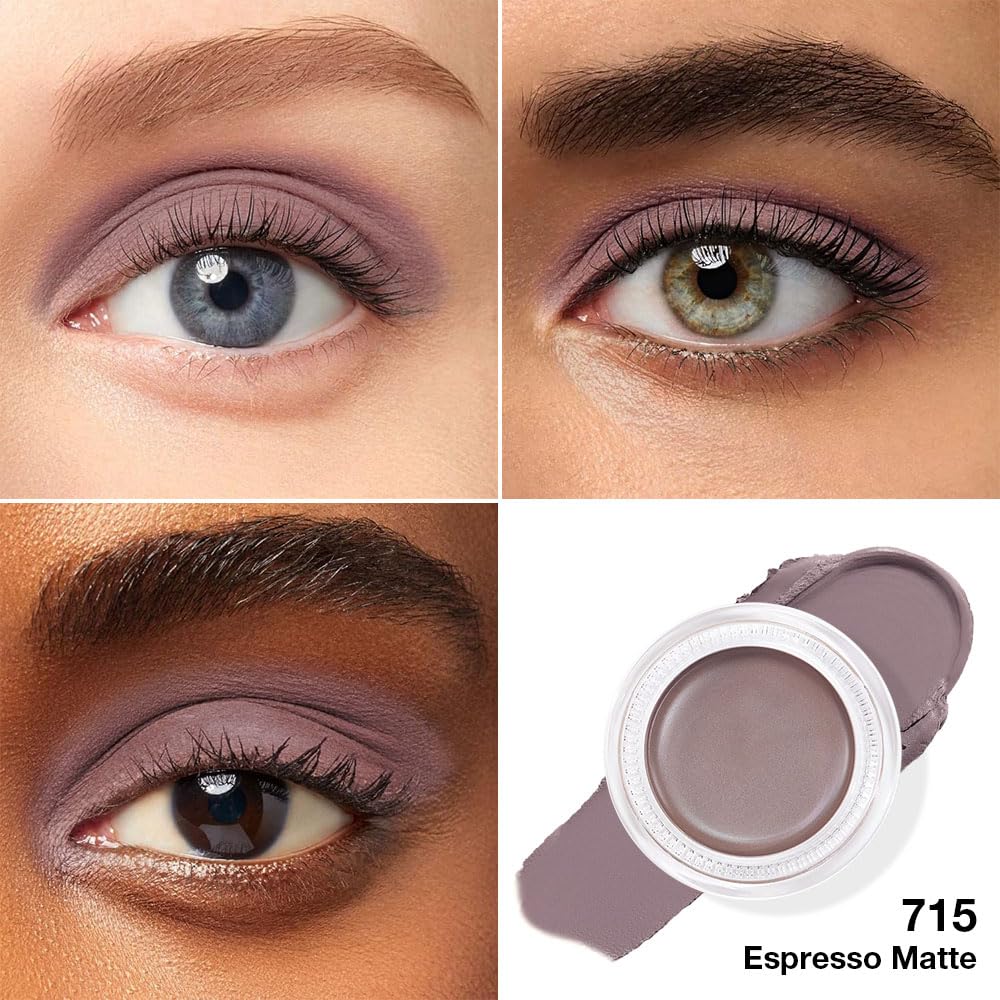 Single Cream Espresso Coffee Brown Matte Eyeshadow Palette Makeup, Natural Single Mini Instant