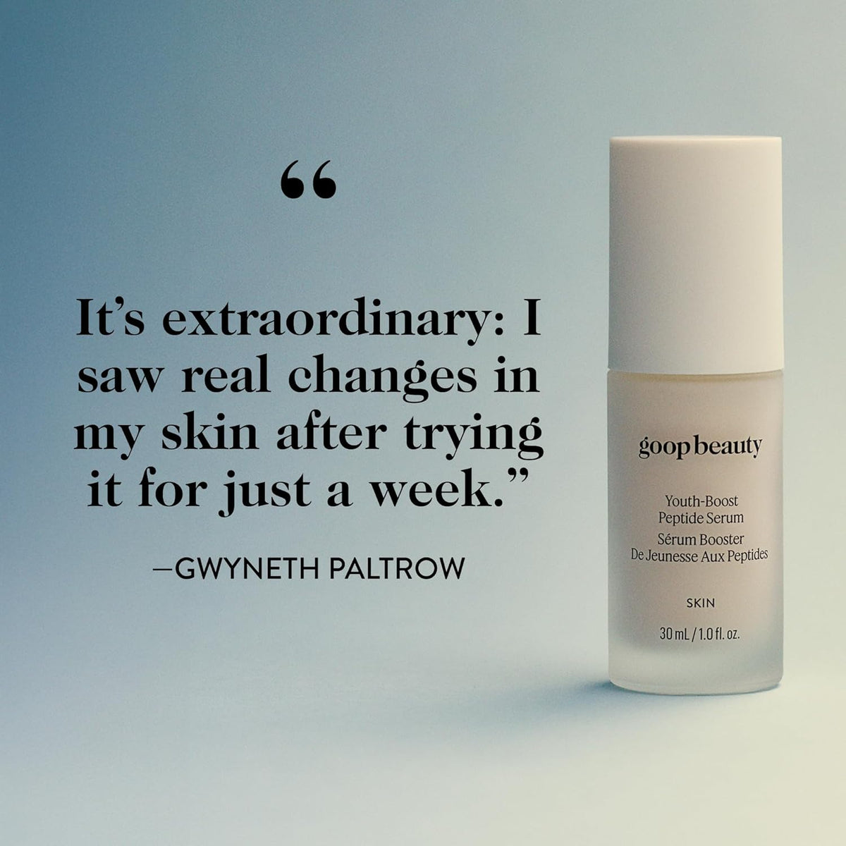 goop Beauty Peptide Serum |Reduces Fine Lines, Wrinkles, & Dark Spots | Peptides, Ceramides, &