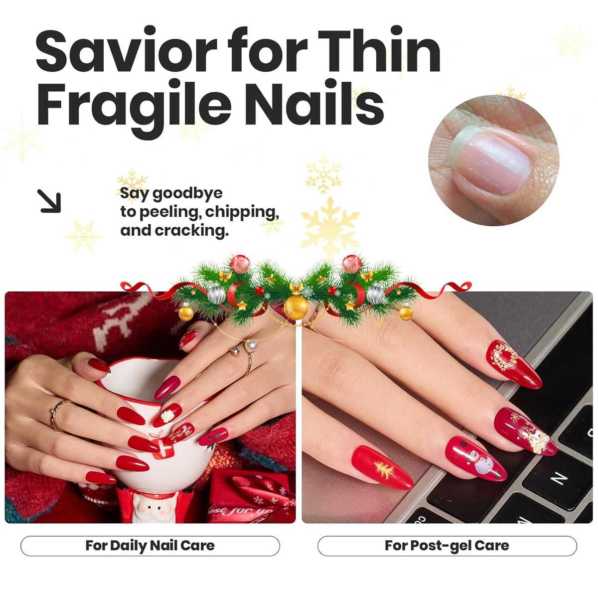 Beetles Red Nail Polish Set Blazing Rose, 6 Colors Dark Red Burgundy Nail Polish Glossy 15ml
