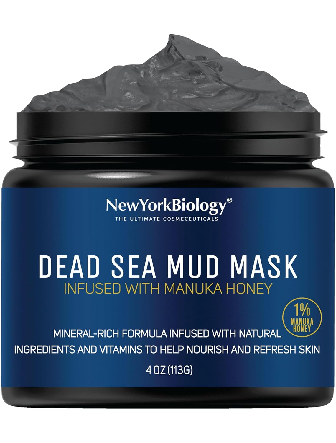 New York Biology Dead Sea Mud Mask for Face and Body | with Manuka Honey | Spa Quality Pore Refiner