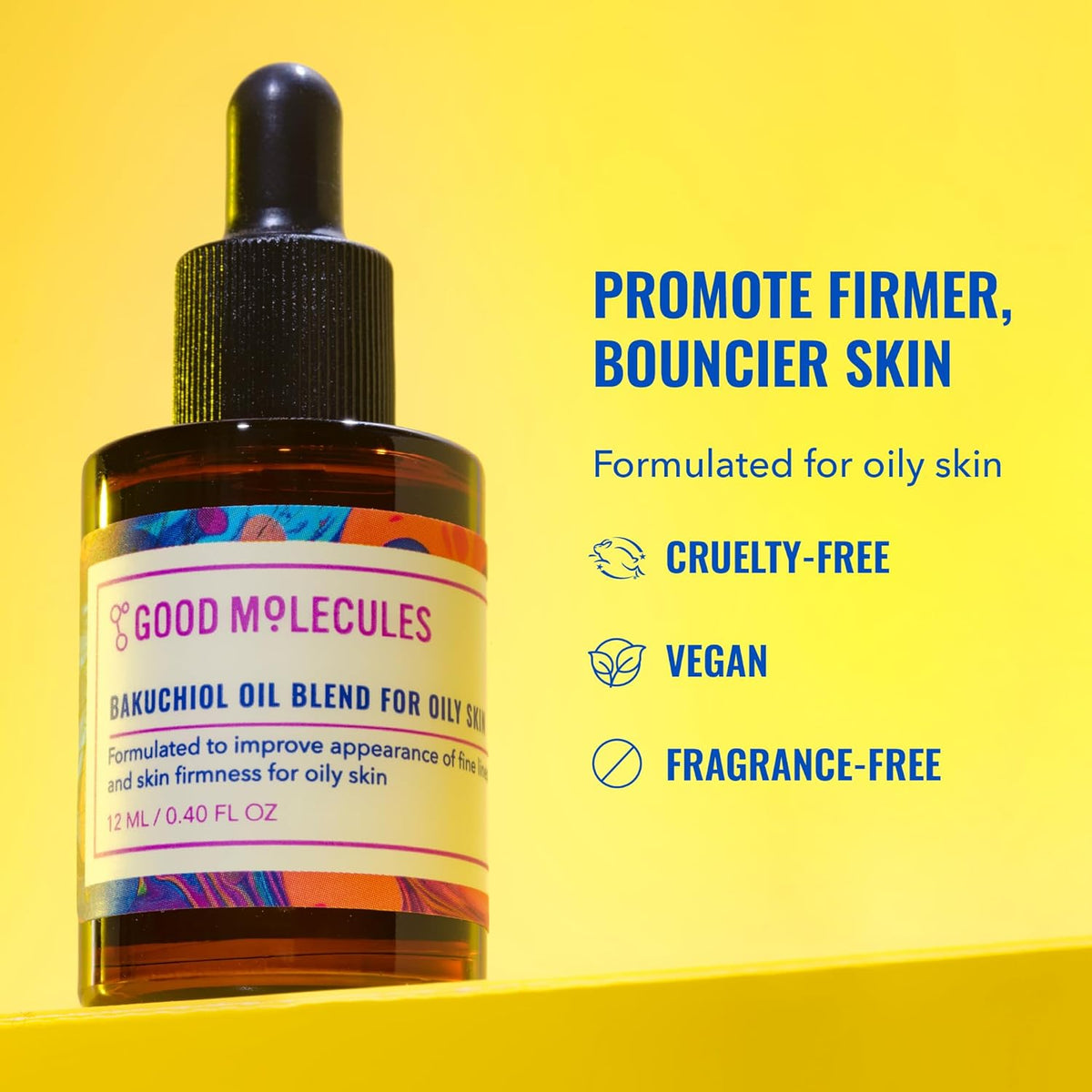 Good Molecules Bakuchiol Oil for Oily Skin - Ultra Hydrating Natural Blend with Bakuchiol and