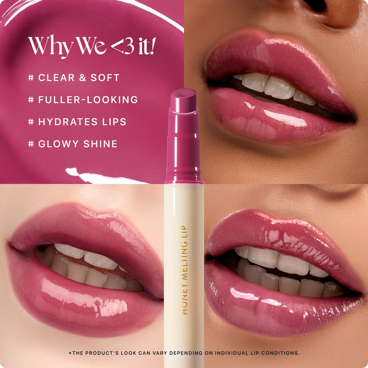 Nature Republic HONEY MELTING LIP (09 GRAPE) SOFT LIP STICK Hydrating Gloss, Moisturizing balms