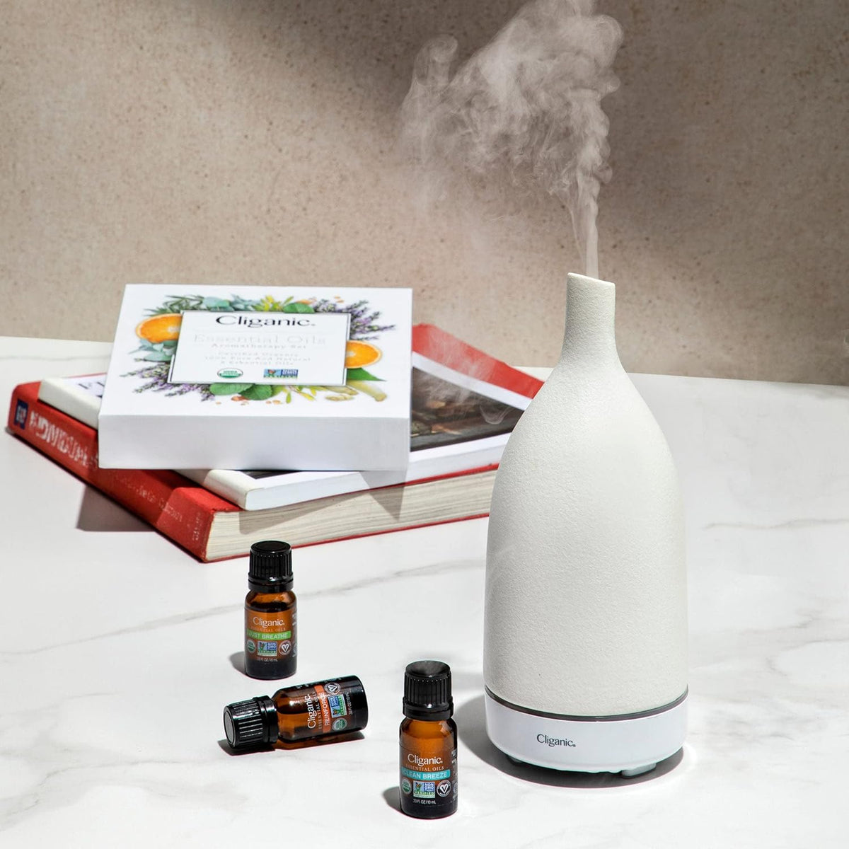 Cliganic in The Wild Essential Oil Blend - Organic, Natural Aromatherapy Oil for Diffuser Steam