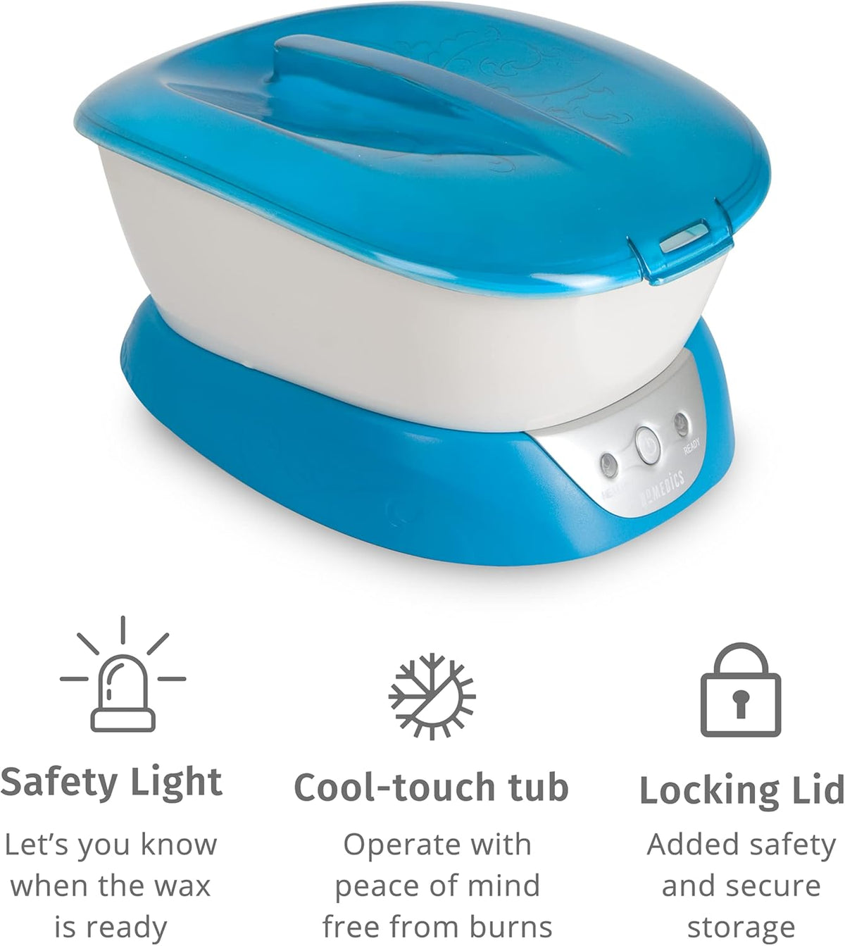 Homedics Paraffin Wax Machine for Hands - Hypoallergenic Hot Wax Hand Therapy Machine to Soothe and