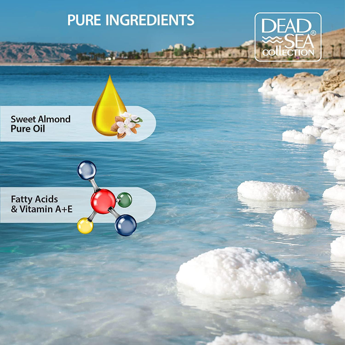 Dead Sea Collection Body Oil for Dry Skin - Collagen & Vitamin E - Moisturizing & Nourishing