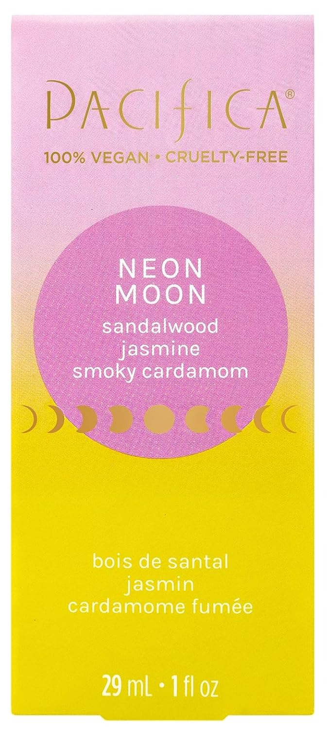 Pacifica Beauty Neon Moon Spray Perfume - Energetic Sandalwood Jasmine Smoky Cardamon - Clean Vegan