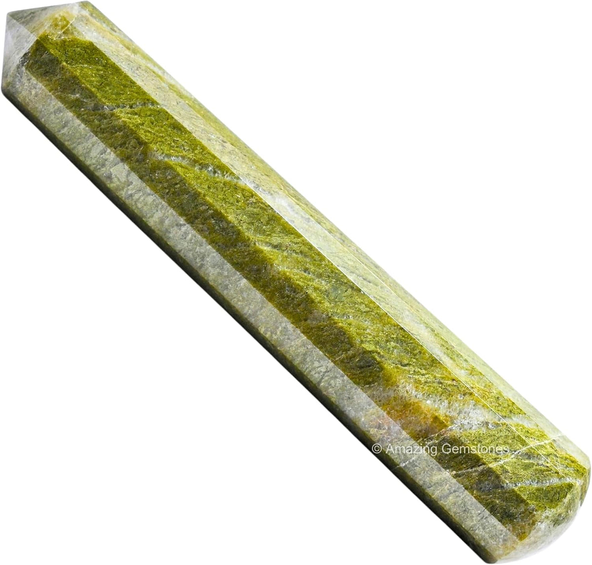 Amazing Gemstone Vesuvianite Crystal Wand Massage Stick - Pelvic Wand Gua Sha for Adults - Crystals