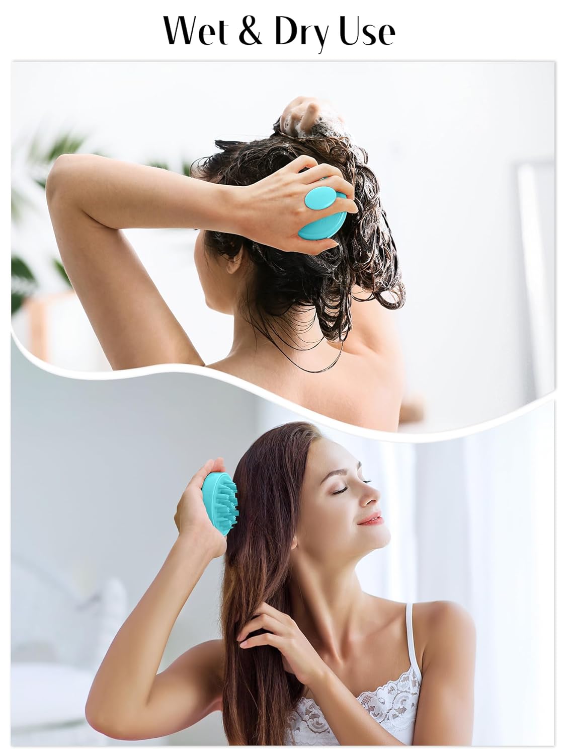 HEETA Hair Scalp Massager for Hair Growth, Shampoo Brush, Scalp Scrubber Exfoliator with Soft