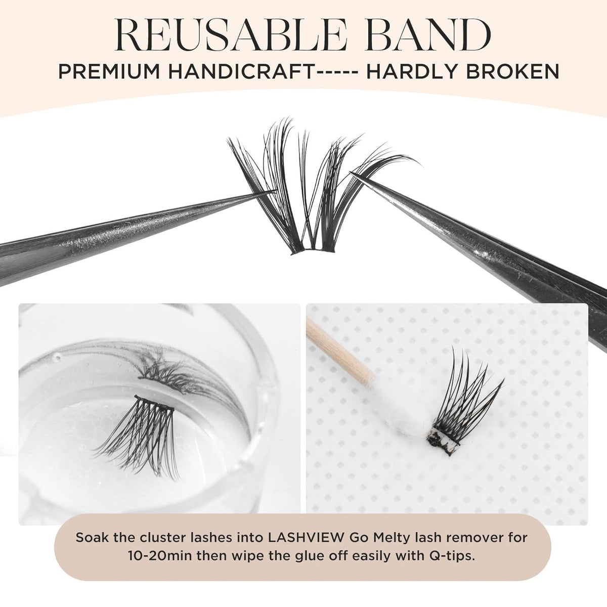PopUp Lash Clusters 144 Pcs Cluster Lashes DIY Cluster Eyelash Extensions Mega Volume Reusable