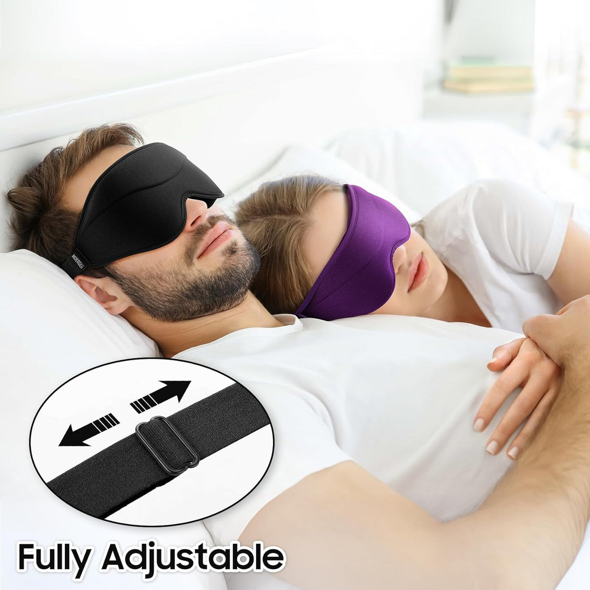 Sleep Mask - Total Blackout 3D Sleeping Mask, Super Lightweight & Silky Soft Eye Mask for Sleeping