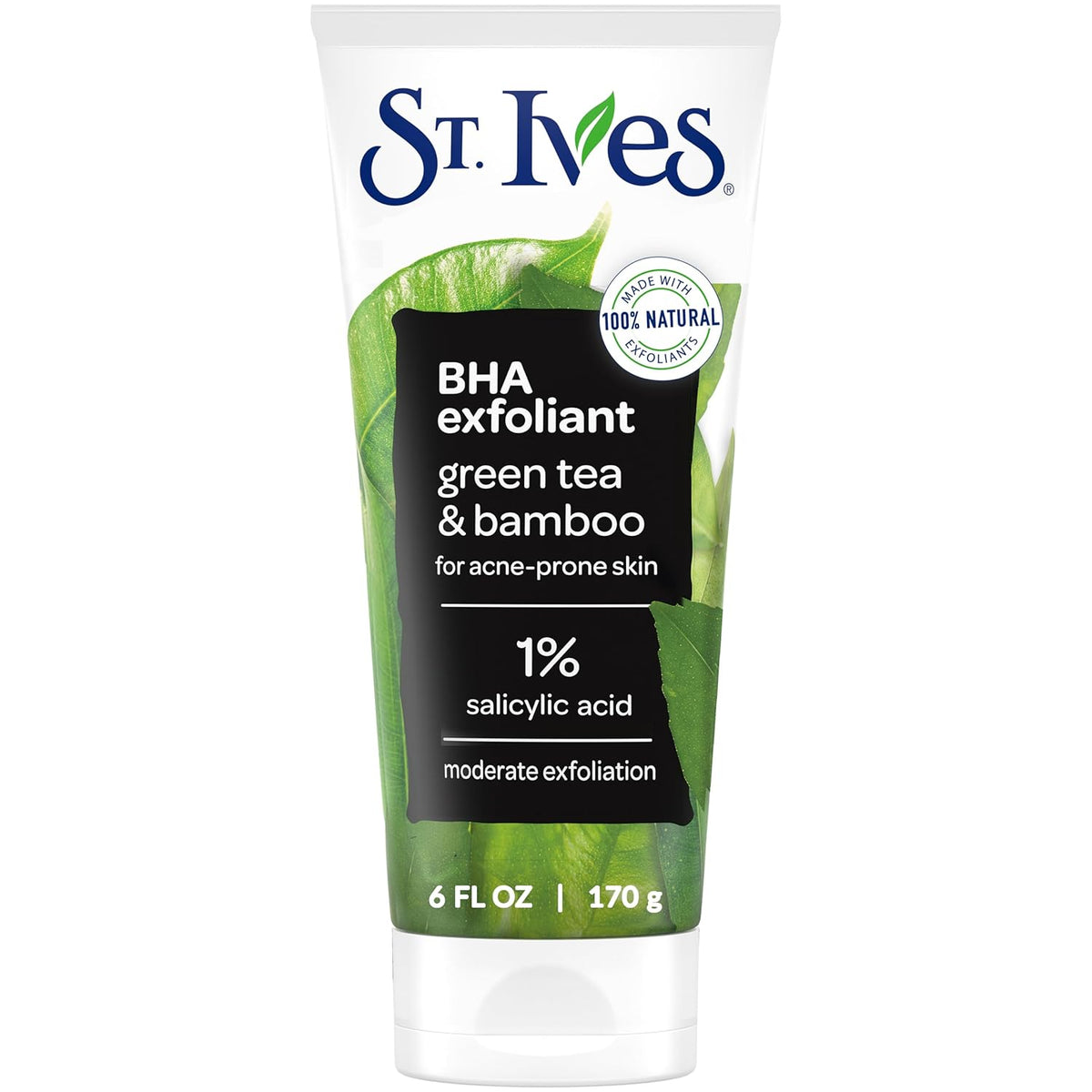 St. Ives Blackhead Clearing Face Scrub, Clears Blackheads & Unclogs Pores, Green Tea & Bamboo