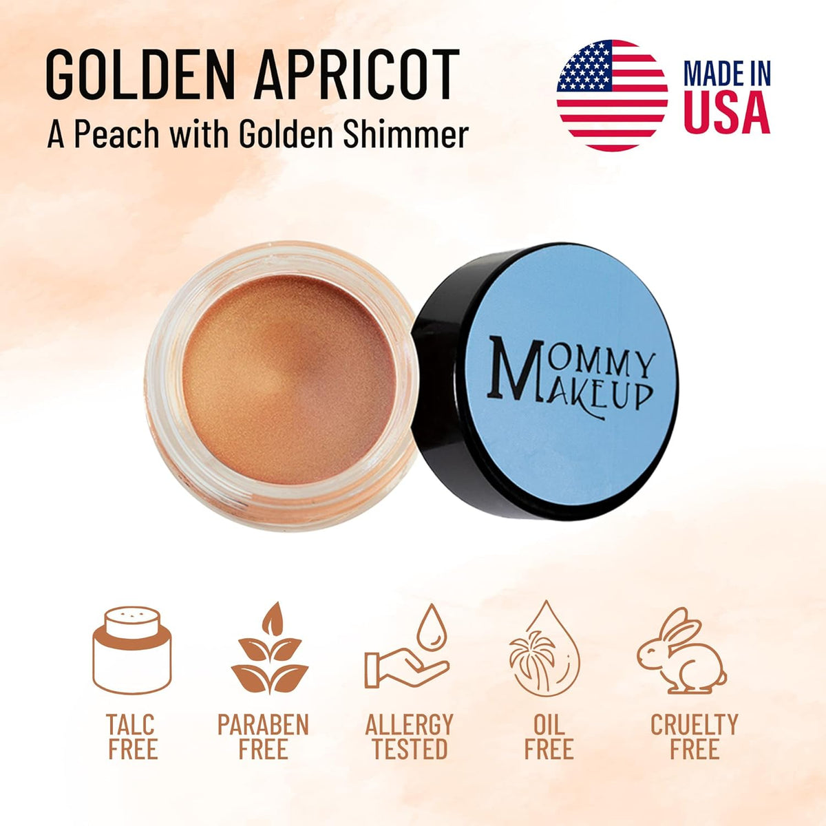Mommy Makeup Any Wear Creme Eyeshadow - Waterproof, Crease-Proof, Long Lasting, High Pigment
