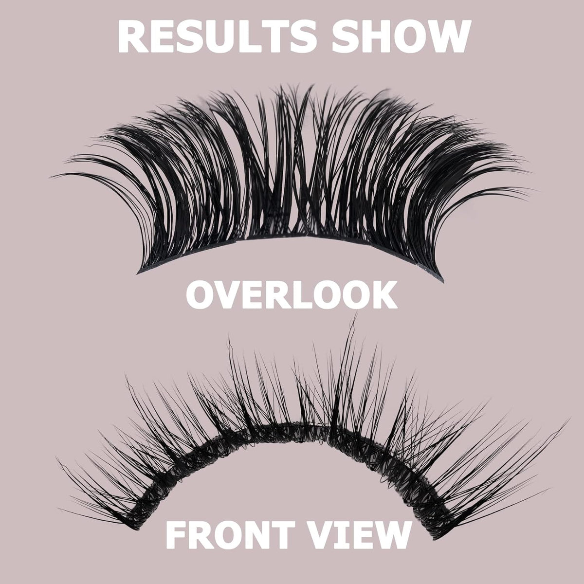 QUEWEL Cluster Lashes 72 Pcs Wide Stem Individual Lashes C/D Curl 8-16mm Length DIY Eyelash