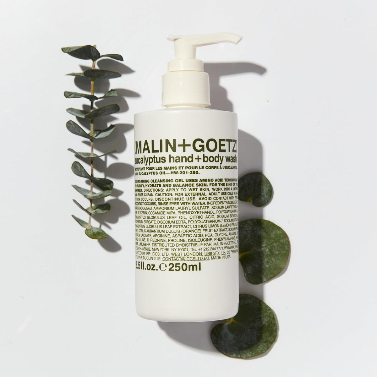 MALIN+GOETZ Eucalyptus Hand + Body Wash – natural hydrating soap,cleansing and purifying for all