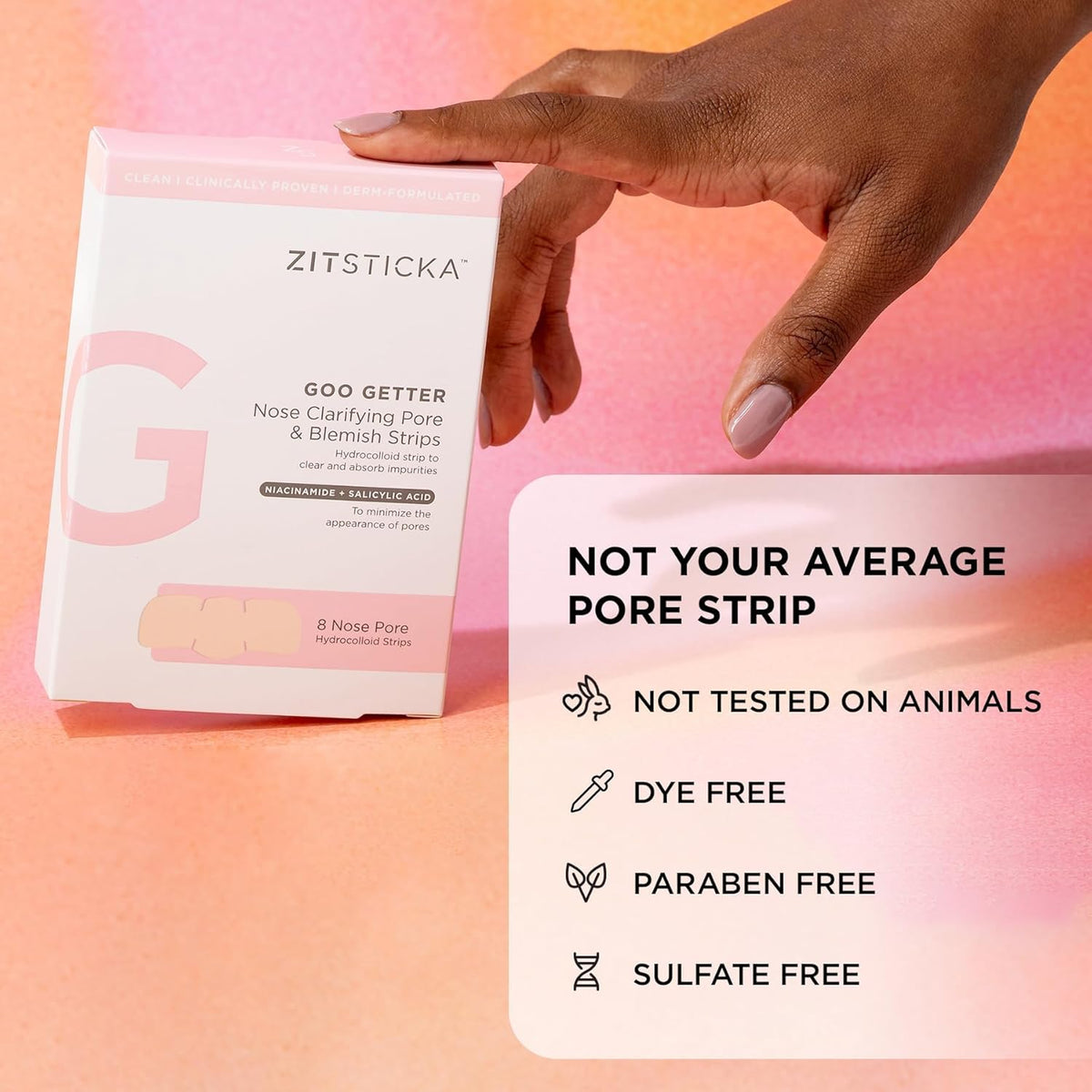 ZitSticka Pimple Patches for Face and Body, Goo Getter Hydrocolloid Patches to Cover Zits &