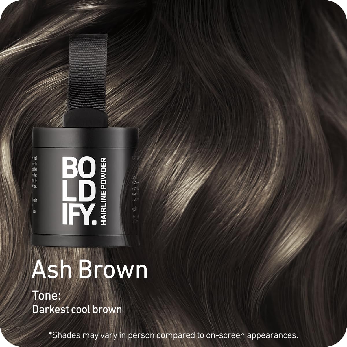 BOLDIFY Hairline Powder (LARGE, 10g) - Root Touch Up Hair Color for Gray Coverage - Bald Spot
