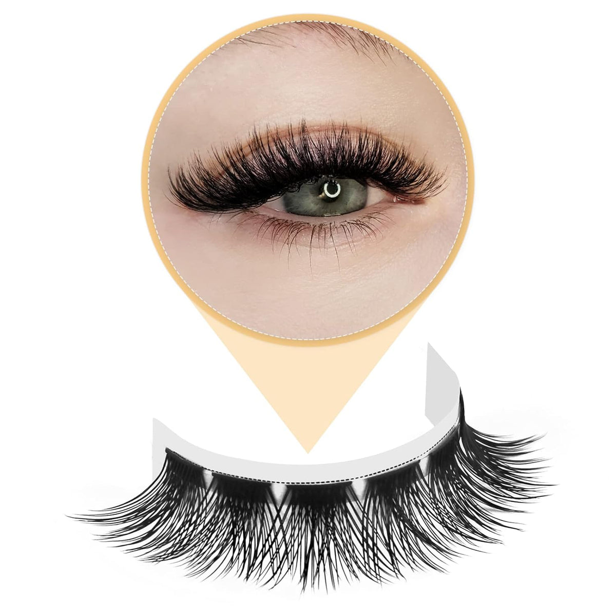 QUEWEL Lash Clusters 72 Pcs Cluster Lashes Wide Stem Eyelash Clusters C/D Curl 8-16mm DIY Eyelash