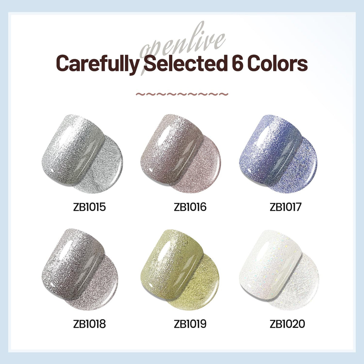 10ml Glitter Nail Polish Set 6 Colors Glitter Effect All Seasons Neutral Color Quick Dry Nail