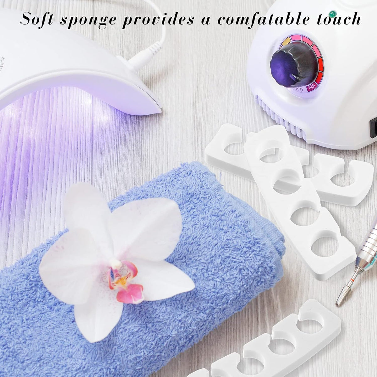 300 Pcs Toe Separators for Nail Polish Bulk Toe Separator Pedicure Correct Foot for Men Women Nail